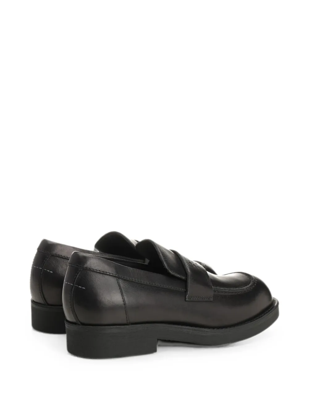 MM6 Maison Margiela logo-embossed loafers Zwart