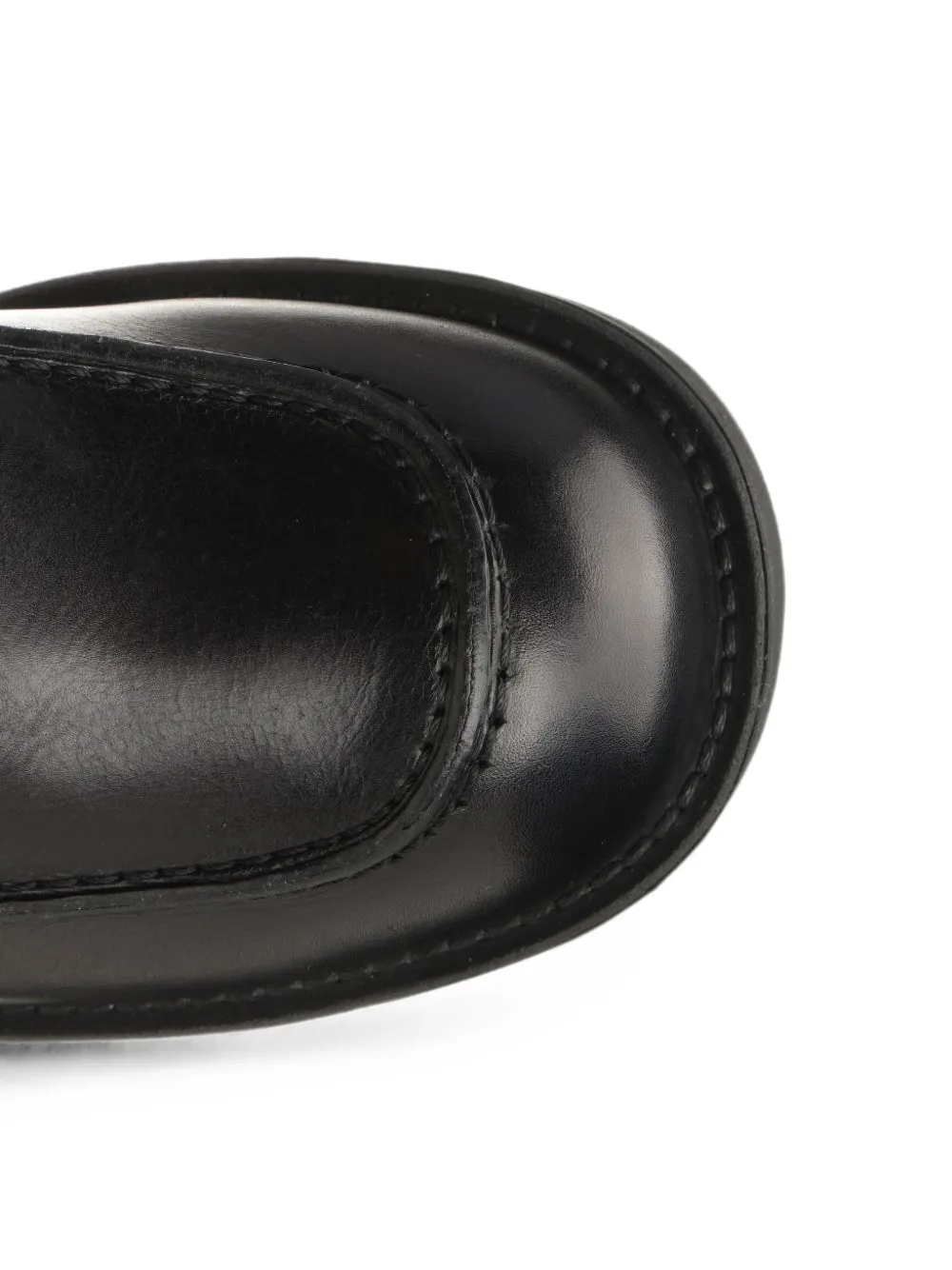MM6 Maison Margiela logo-embossed loafers Zwart