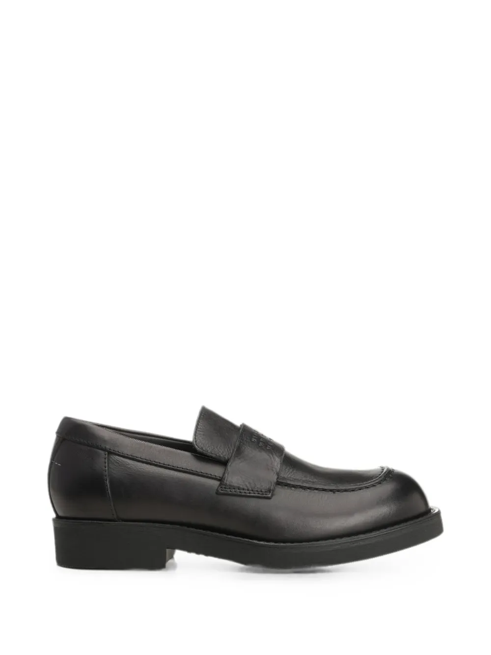 MM6 Maison Margiela logo-embossed loafers Zwart