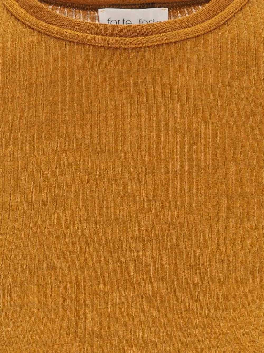 Forte Ribgebreide trui Oranje
