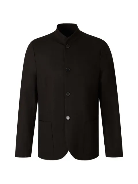 Harris Wharf London Nehru high-neck patch-pocket jacket