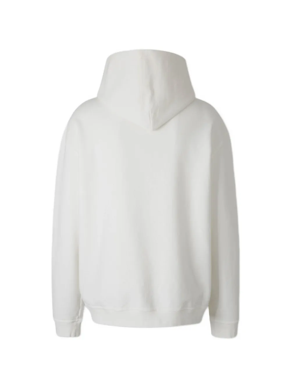 Maison Margiela logo-embroidered hoodie Wit