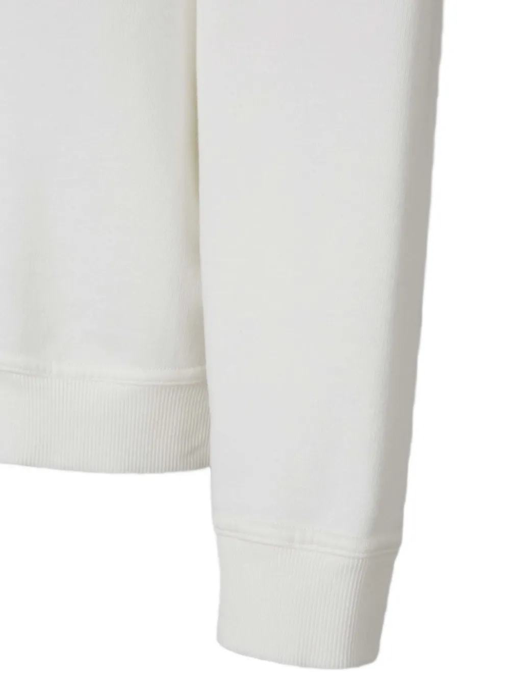 Maison Margiela logo-embroidered hoodie Wit