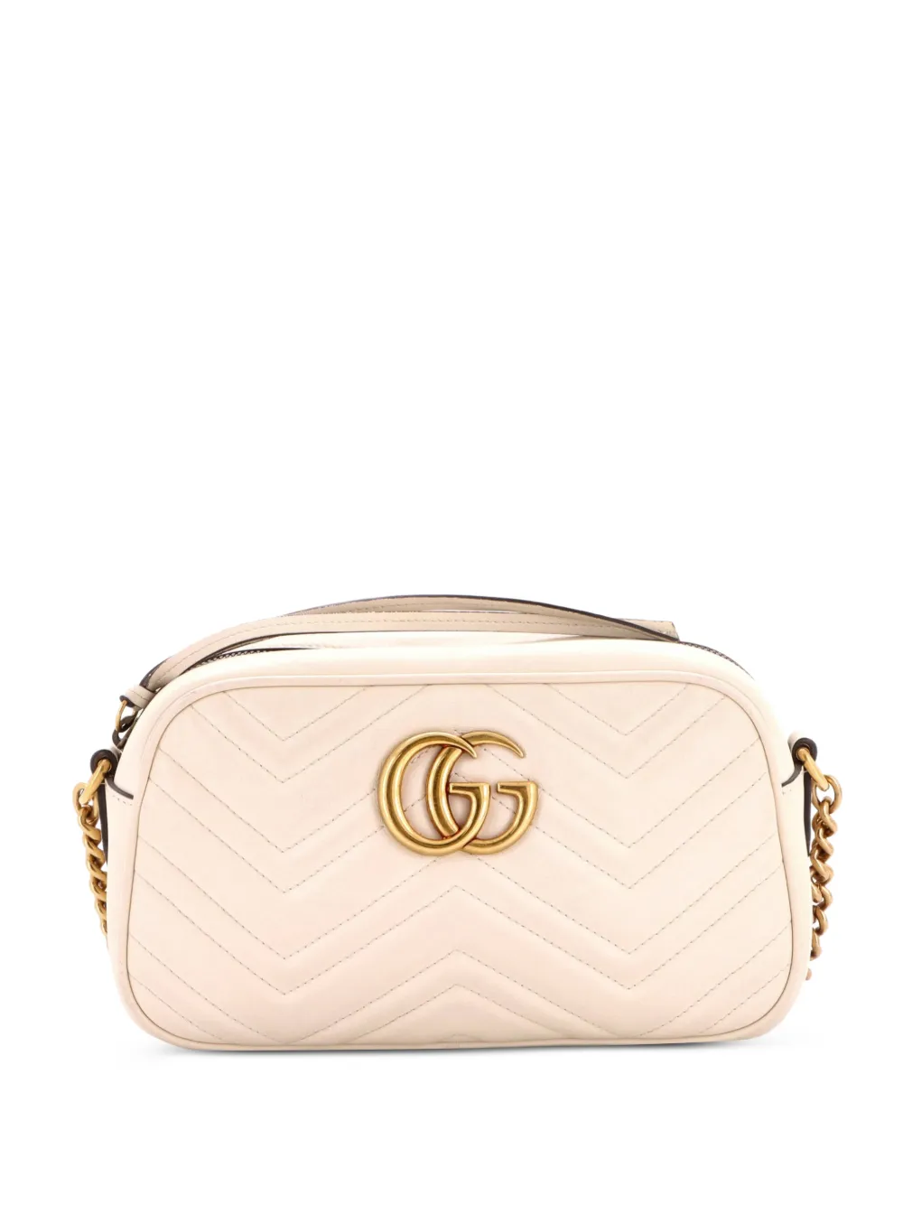 Gucci Pre-Owned GG Marmont Shoulder Bag Matelasse Leather Small crossbody bag - Bianco