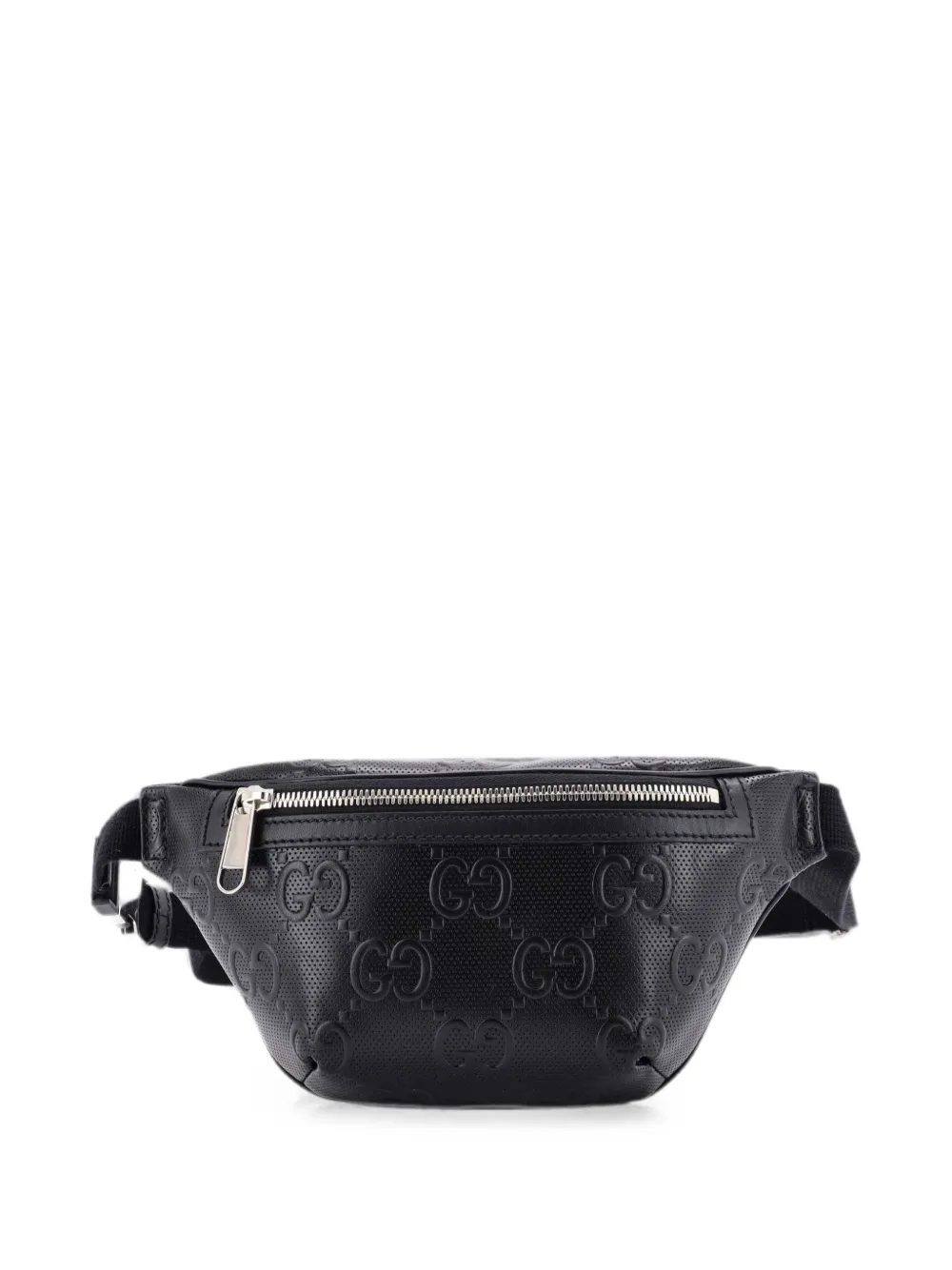 Gucci Pre-Owned GG Embossed Perforated Leather Small belt bag - Nero