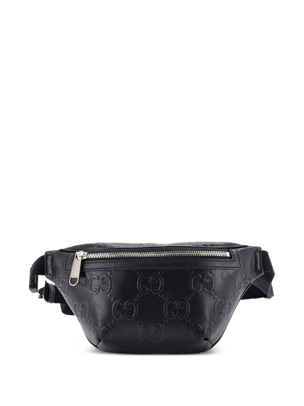Gucci Pre-Owned GG Embossed Perforated Leather Small belt bag - Nero