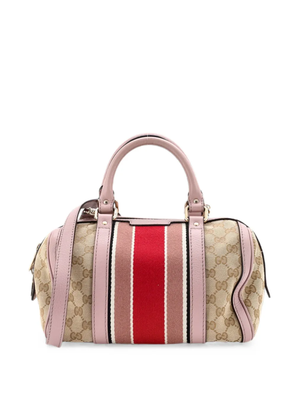Gucci Pre-Owned Vintage Web Boston Bag GG Canvas Small satchel - Braun