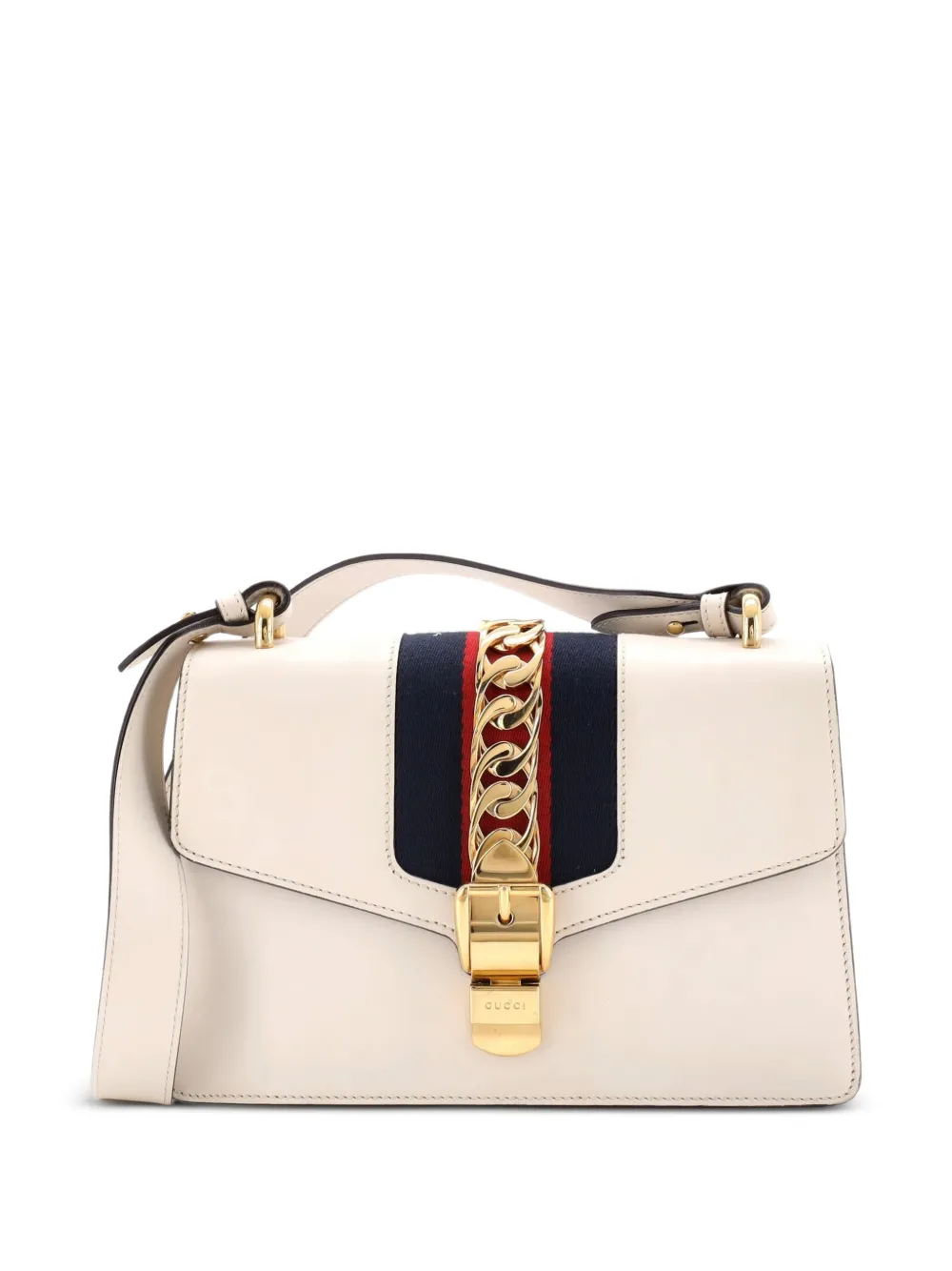 Gucci Pre-Owned Sylvie Leather Small shoulder bag - Bianco