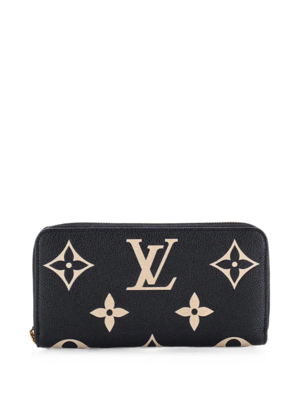 Louis Vuitton Pre-Owned Kleines Zippy Bicolor Empreinte Giant Portemonnaie mit Monogramm - Schwarz
