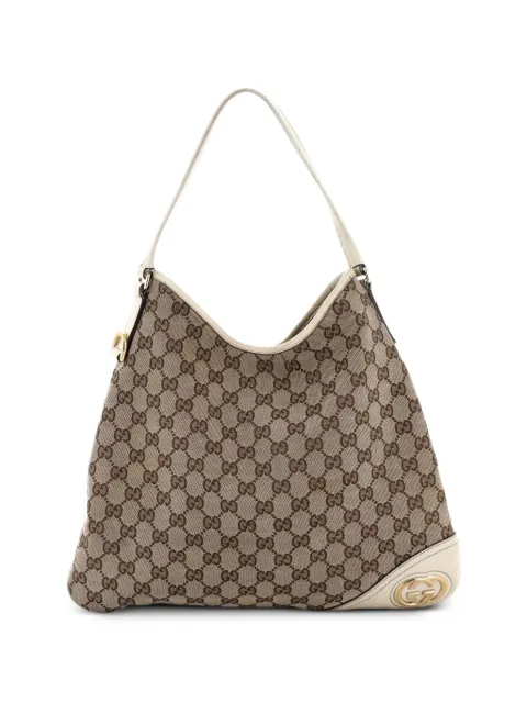Gucci Pre-Owned New Britt GG Canvas Medium hobo bag