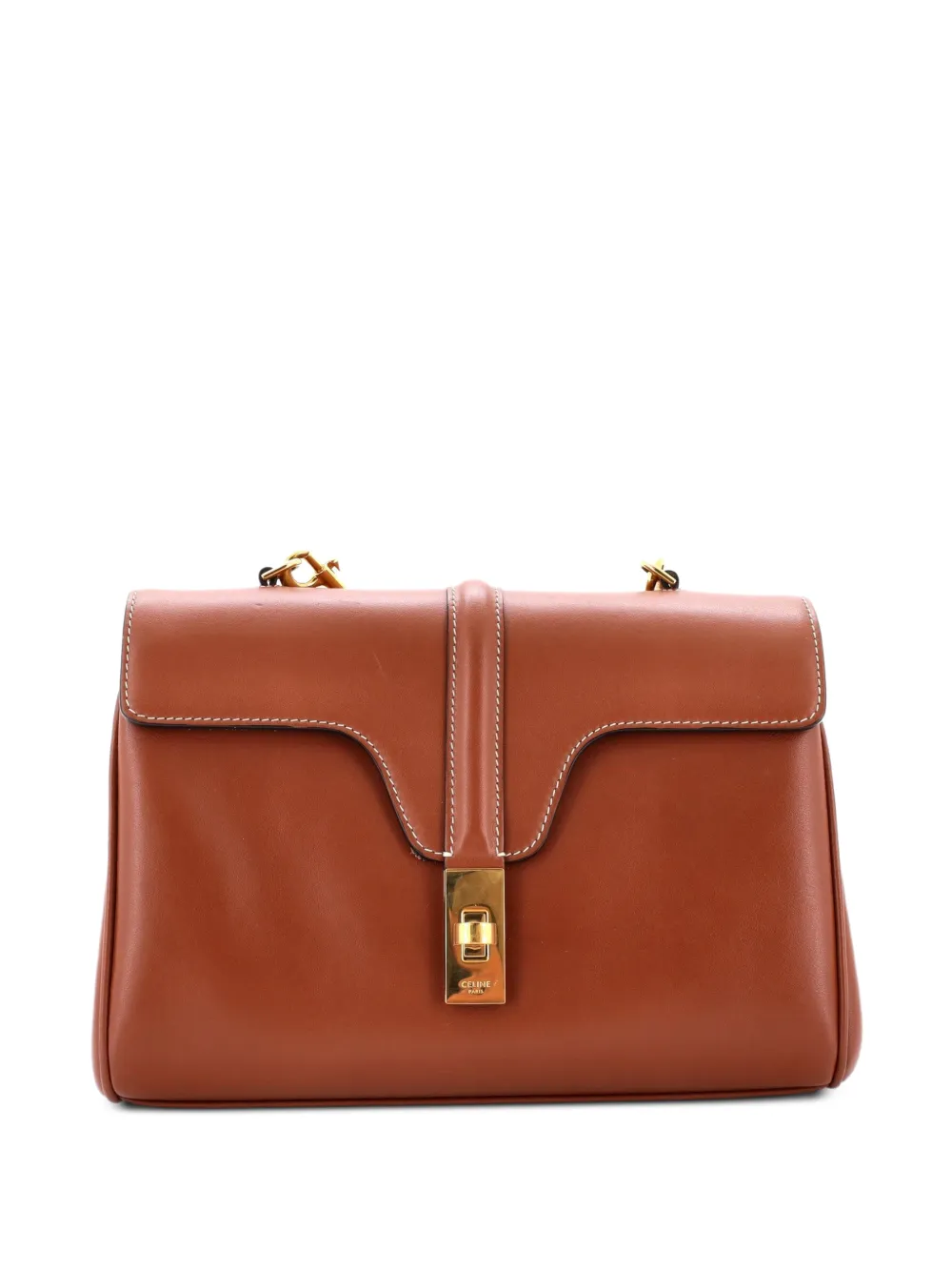 Celine Pre-Owned Soft 16 Bag Smooth Calfskin Teen shoulder bag - Marrone
