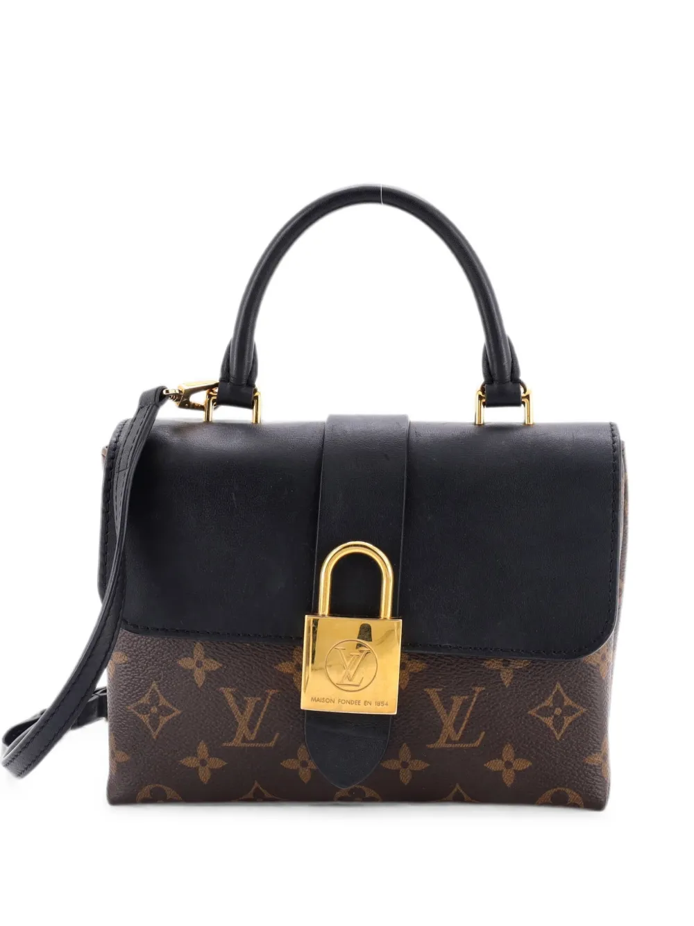 Louis Vuitton Pre-Owned Locky Handbag Monogram Canvas with Leather BB satchel - Nero