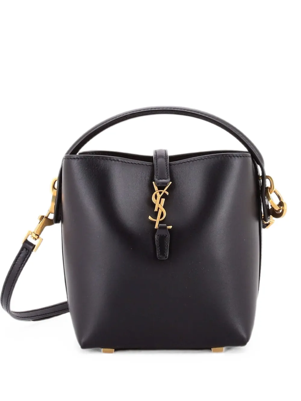 Saint Laurent Pre-Owned Le 37 Leather Mini bucket bag - Nero