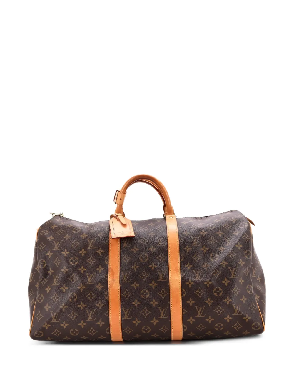 Louis Vuitton Pre-Owned Keepall Bag Monogram Canvas 50 travel bag - Brown