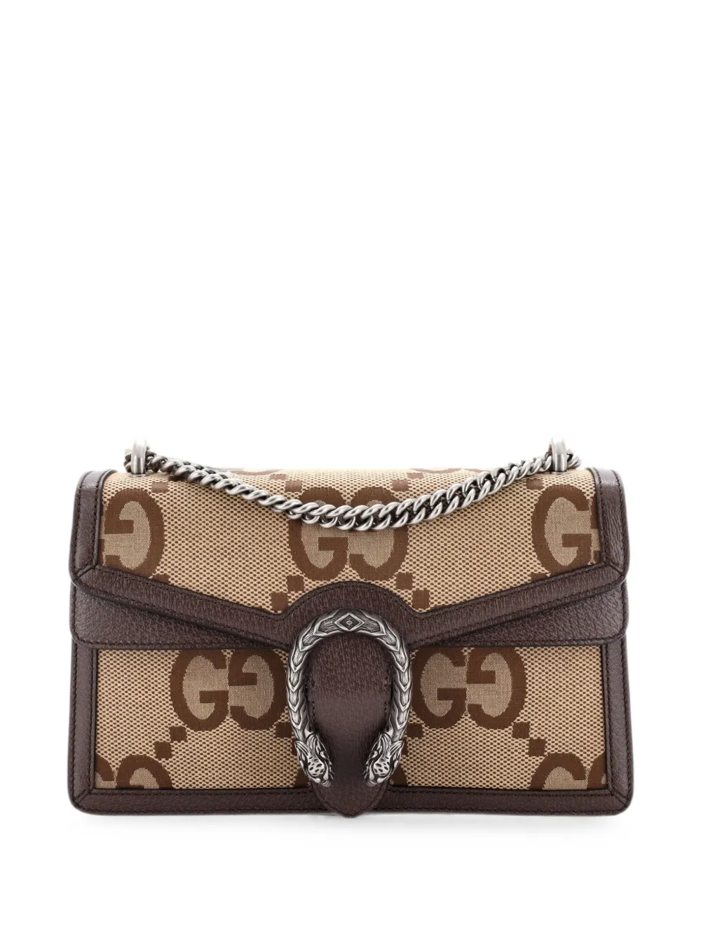 Gucci Pre-Owned Dionysus Bag Jumbo GG Canvas Small shoulder bag - Marrone