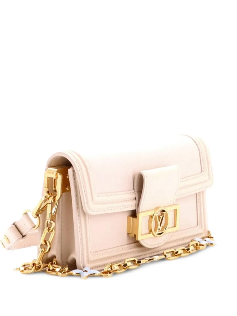 Louis Vuitton Pre-Owned Dauphine Leather East West shoulder bag - Nude