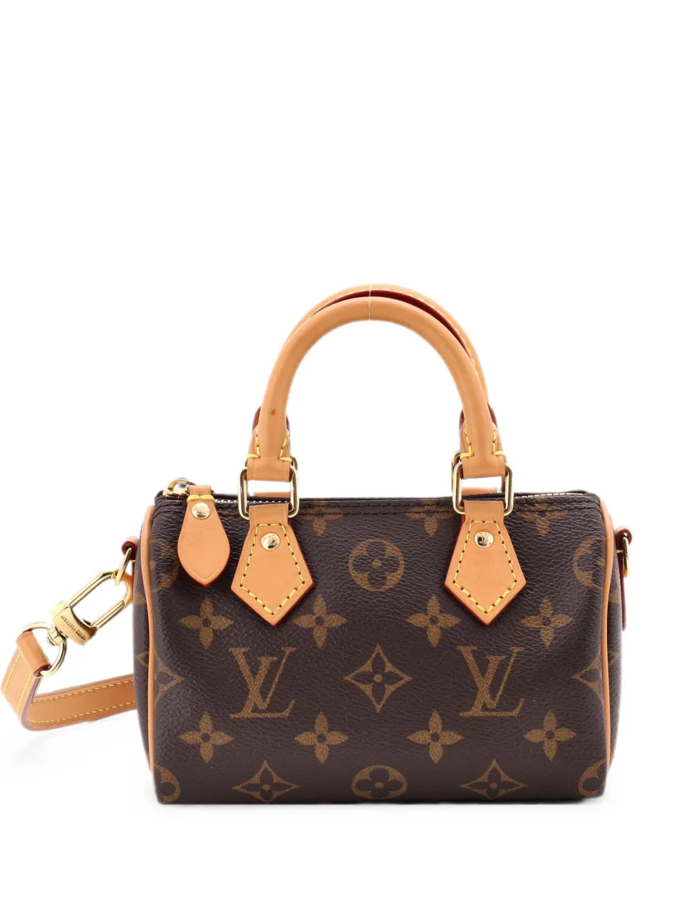 Louis Vuitton Pre-Owned Speedy Bandouliere NM Bag Monogram Canvas Nano crossbody bag - Marrone