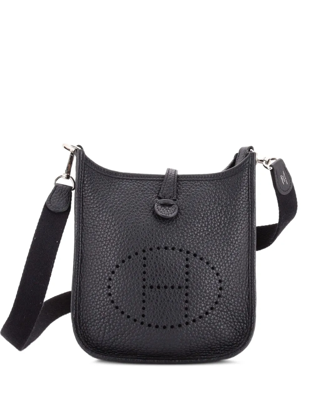 Hermès Pre-Owned Evelyne Bag Gen III Clemence TPM crossbody bag - Nero