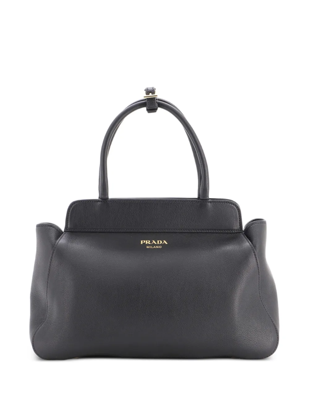 Prada Pre-Owned Frame Soft Grain Leather Medium tote bag - Schwarz