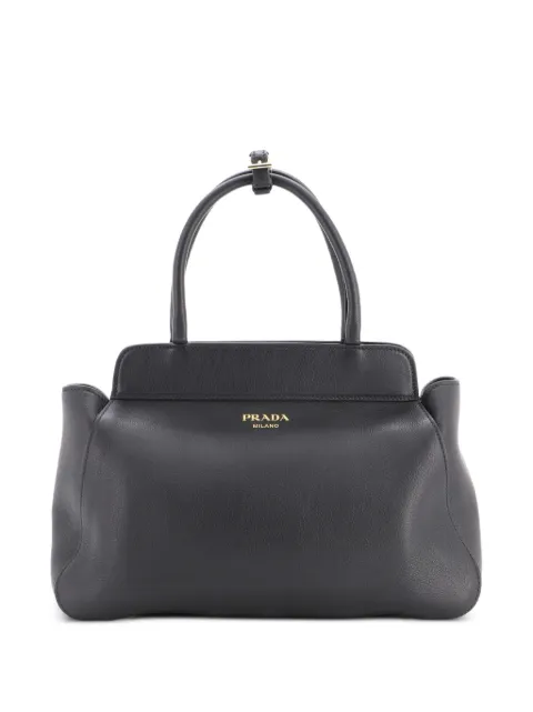 Prada Pre-Owned Frame Soft Grain Leather Medium tote bag