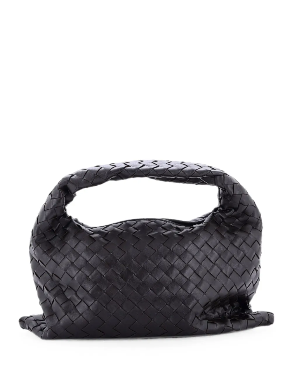 Bottega Veneta Pre-Owned Hop Intrecciato Leather Small hobo bag - Braun
