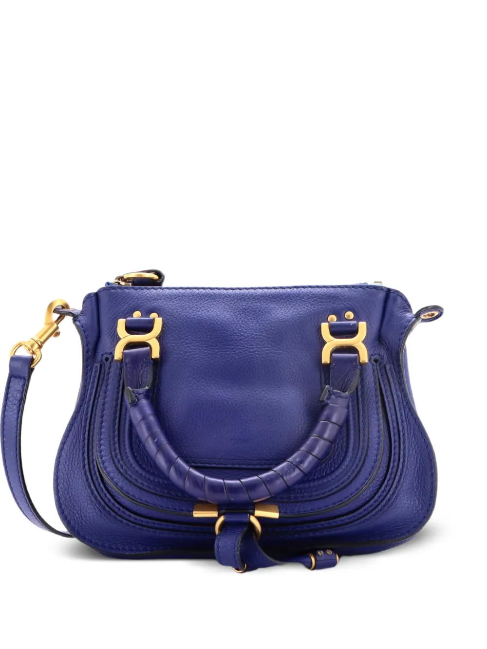 Chloé Pre-Owned Marcie Satchel Leather Baby crossbody bag - Blau
