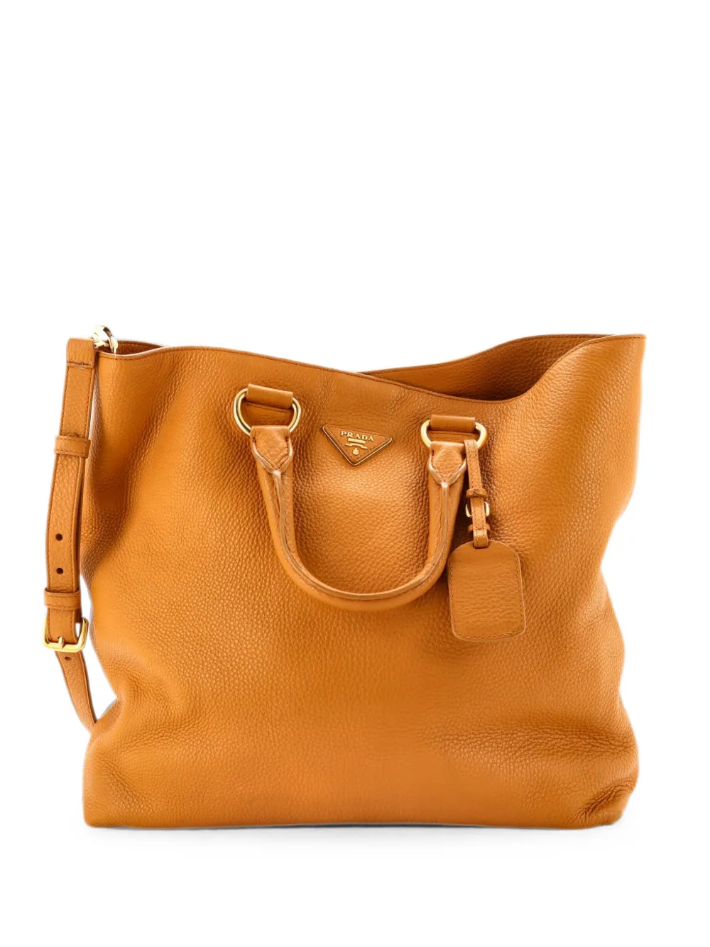 Prada Pre-Owned Große Convertible Vitello Daino Tote Bag - Gelb