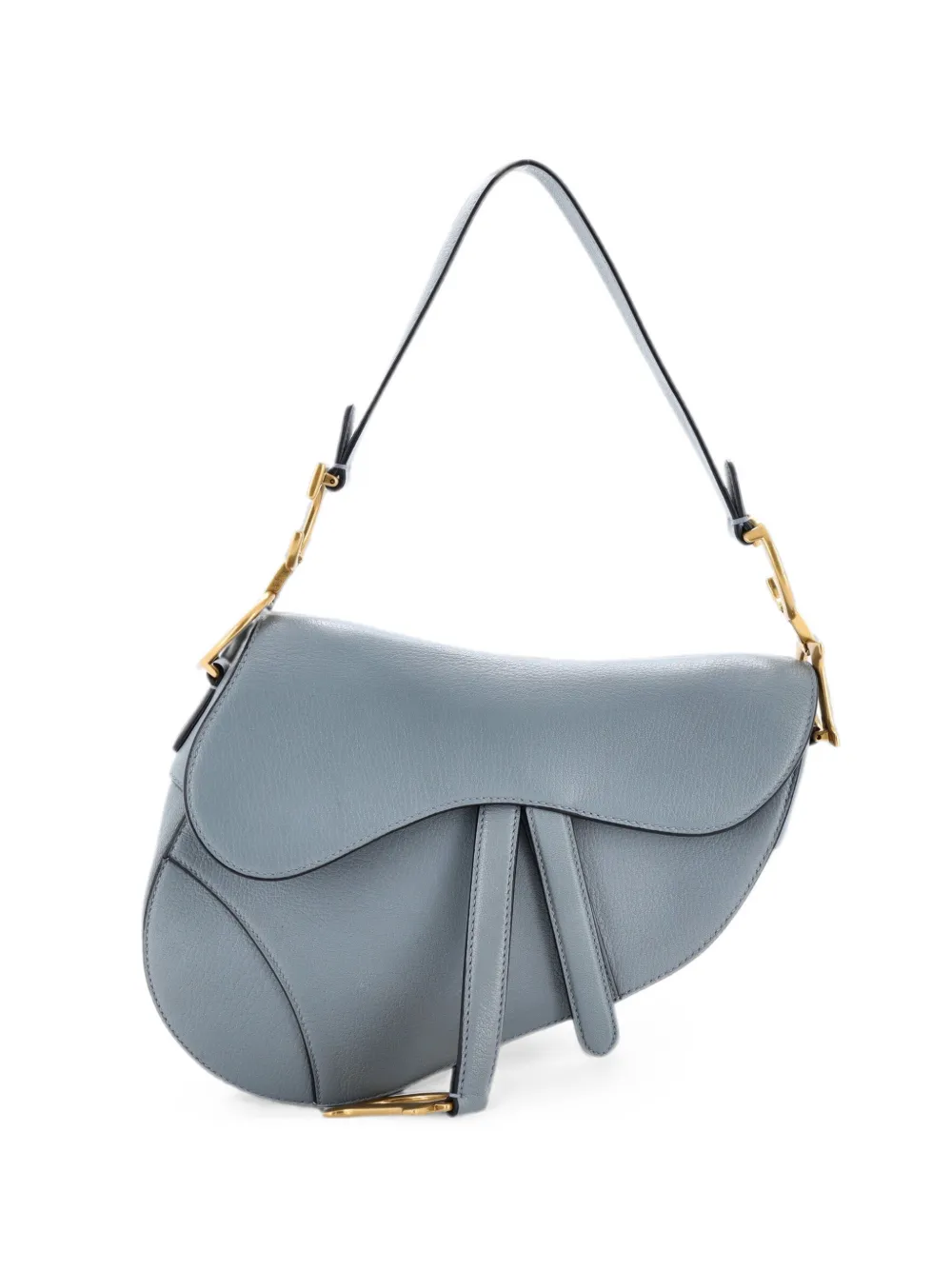 Christian Dior Pre-Owned Saddle Handbag Leather Medium shoulder bag - Blau