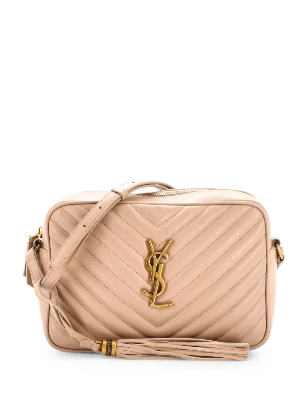 Saint Laurent Pre-Owned Lou Camera Bag Matelasse Chevron Leather Small crossbody bag - Toni neutri