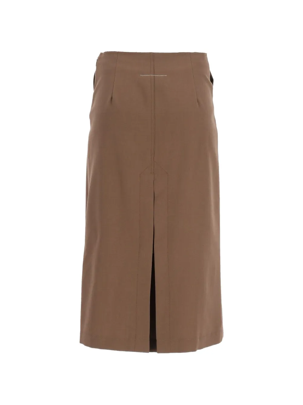MM6 Maison Margiela Midi-rok met knoopdetail Bruin