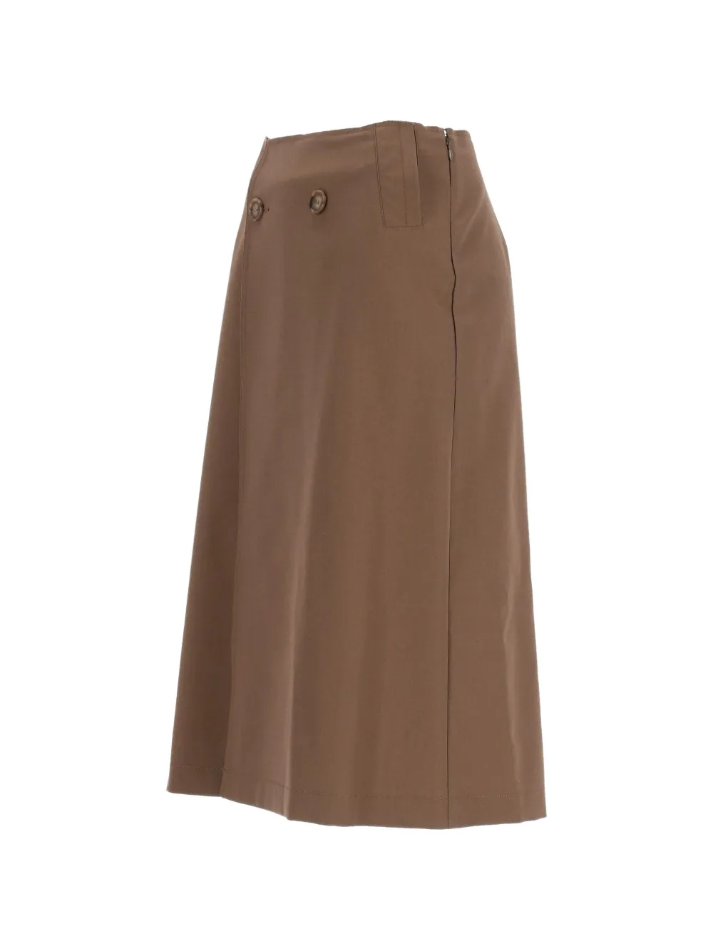 MM6 Maison Margiela Midi-rok met knoopdetail Bruin