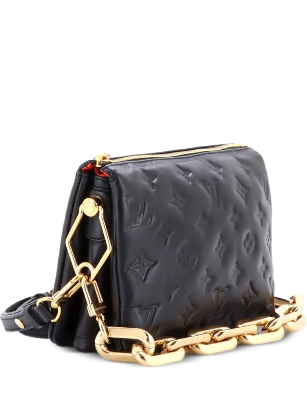 Louis Vuitton Pre-Owned Coussin Bag Monogram Embossed Lambskin BB crossbody bag - Nero