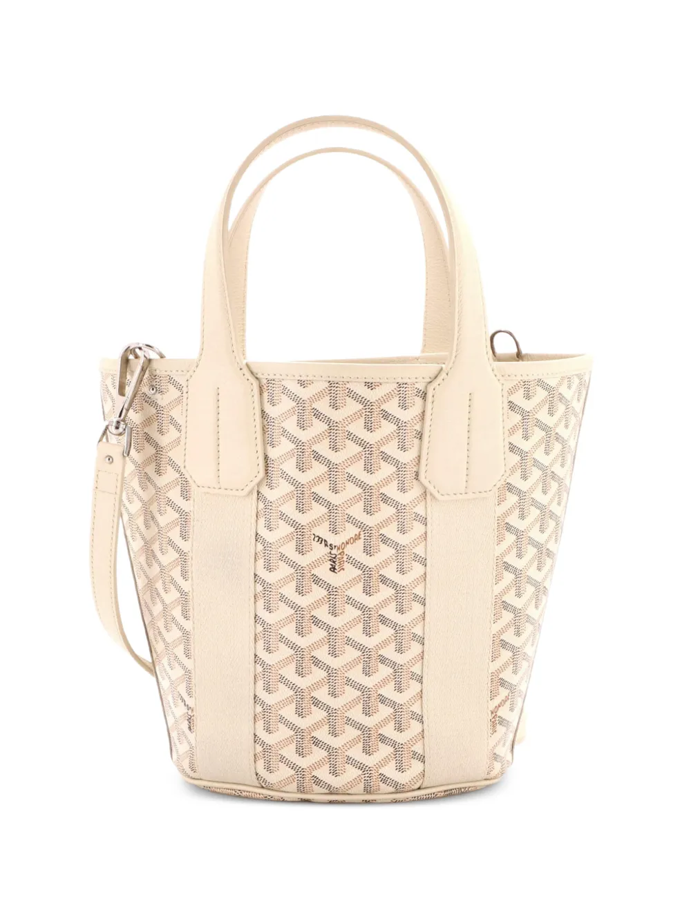Goyard Pre-Owned Belharra Coated Canvas PM tote bag - Bianco