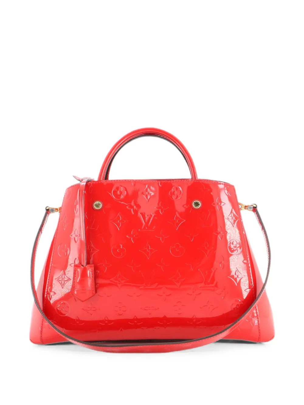 Louis Vuitton Pre-Owned Montaigne Handbag Monogram Vernis MM tote bag - Rosso