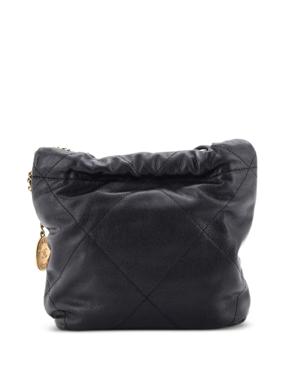 CHANEL Pre-Owned 22 Chain Quilted Caviar Mini hobo bag - Schwarz