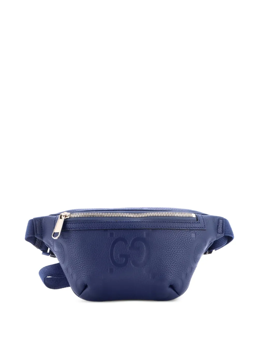 Gucci Pre-Owned Jumbo GG Embossed Leather Small belt bag - Blu