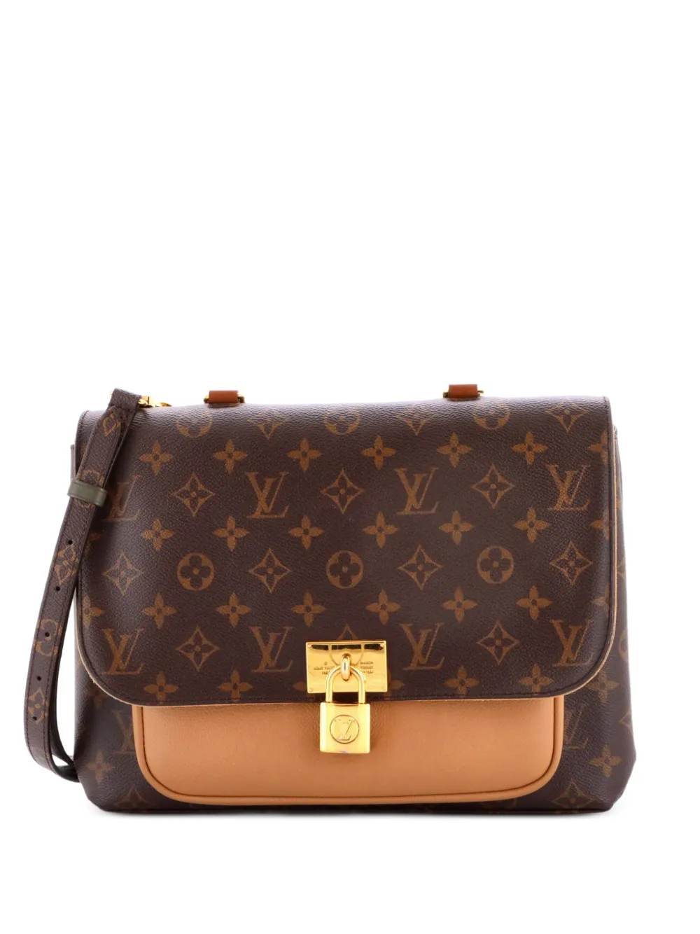 Louis Vuitton Pre-Owned Marignan Handbag Monogram Canvas with Leather shoulder bag - Brown