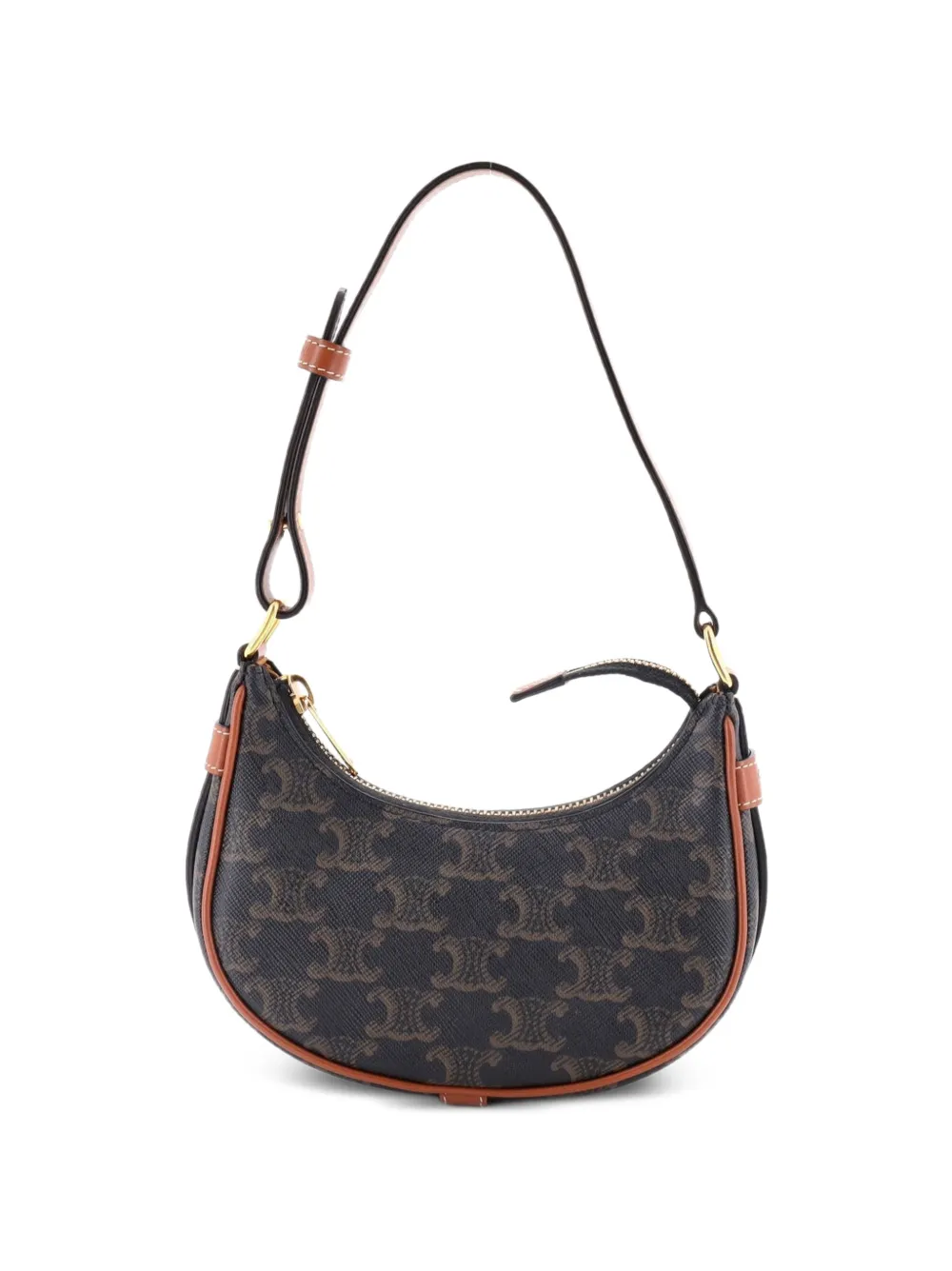 Celine Pre-Owned Ava Bag Triomphe Coated Canvas Mini shoulder bag - Marrone