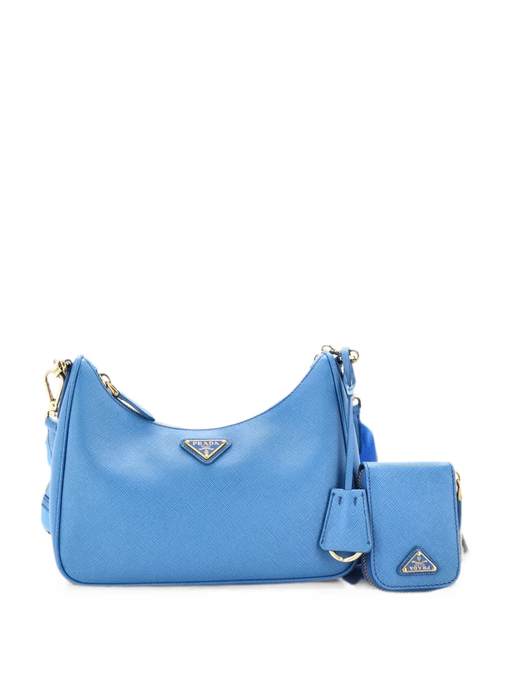 Prada Pre-Owned Re-Edition 2005 Shoulder Bag Saffiano Leather Small crossbody bag - Blau