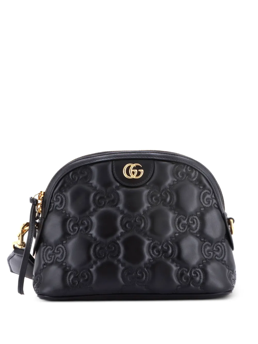 Gucci Pre-Owned Dome Chain Zip GG Matelasse Leather Small shoulder bag - Schwarz