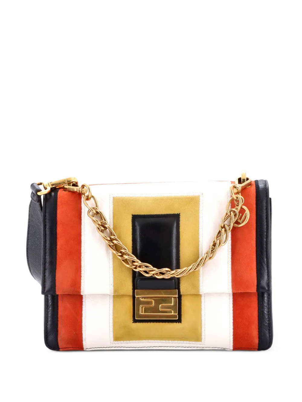 Fendi Pre-Owned Kan U Leather Medium shoulder bag - Mehrfarbig