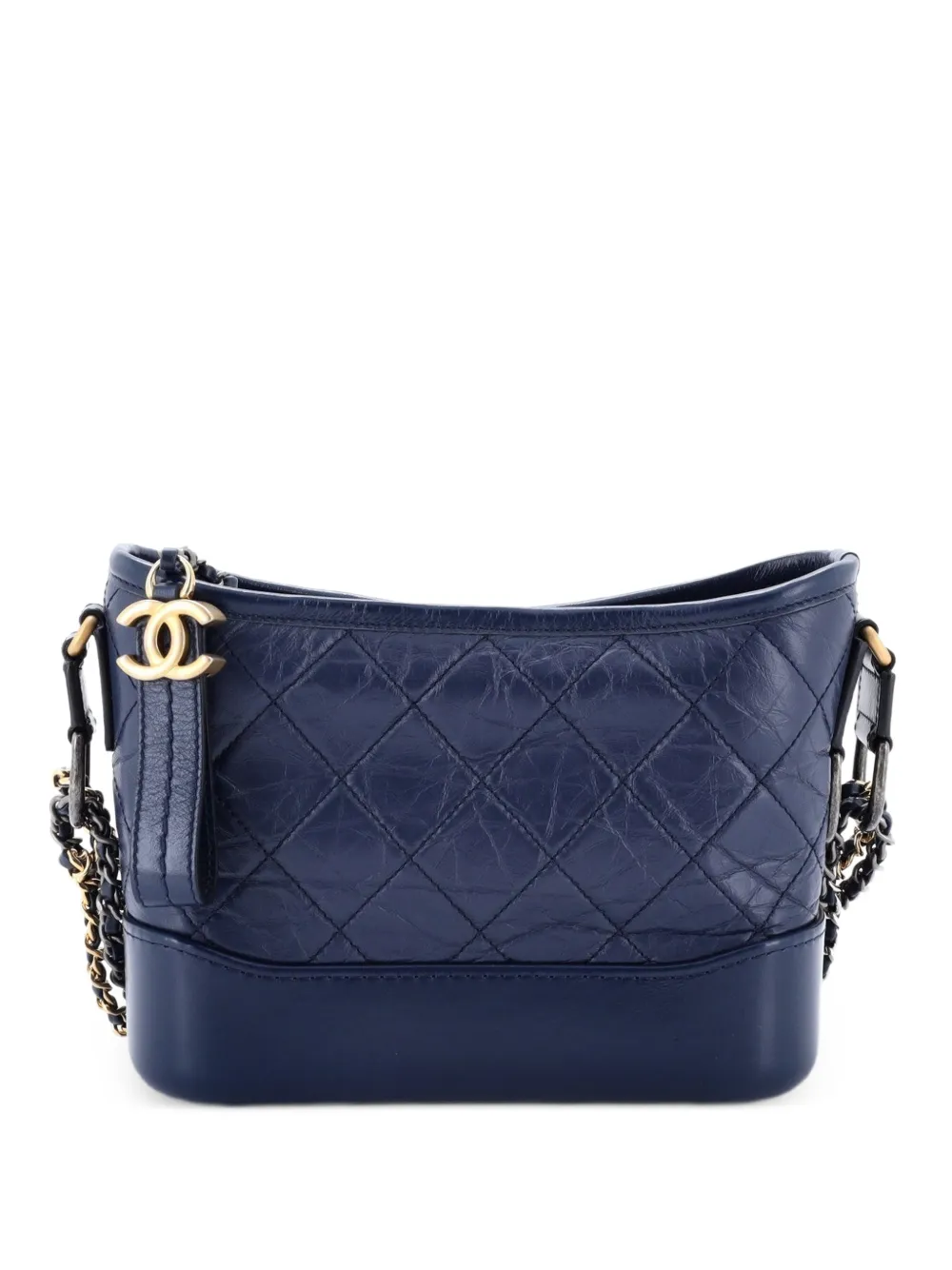 CHANEL Pre-Owned Gabrielle Quilted Aged Calfskin Small hobo bag - Blau