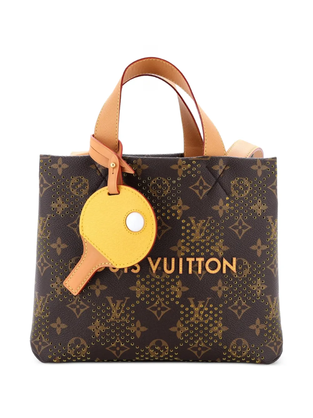 Louis Vuitton Pre-Owned Shopper Limited Edition Monogram Perforated Grid Canvas Mini tote bag - Marrone