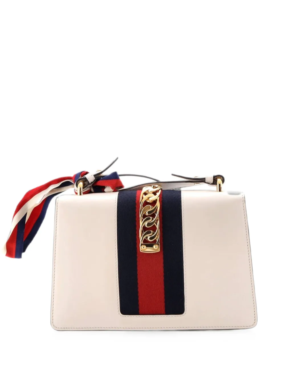 Gucci Pre-Owned Sylvie Leather Small shoulder bag - Bianco
