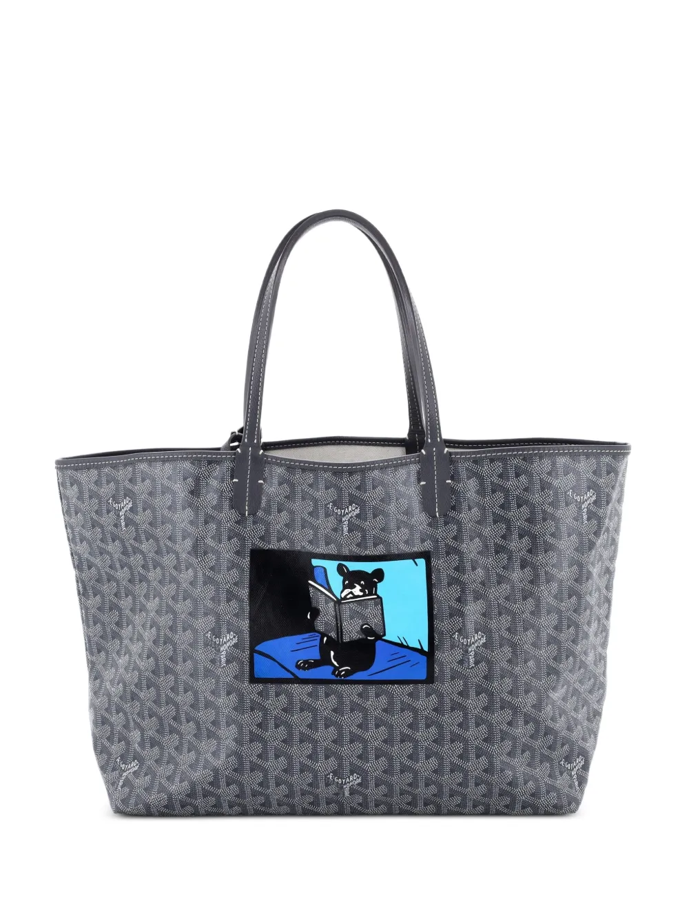 Goyard Pre-Owned Saint Louis Printed Coated Canvas PM tote bag - Grigio