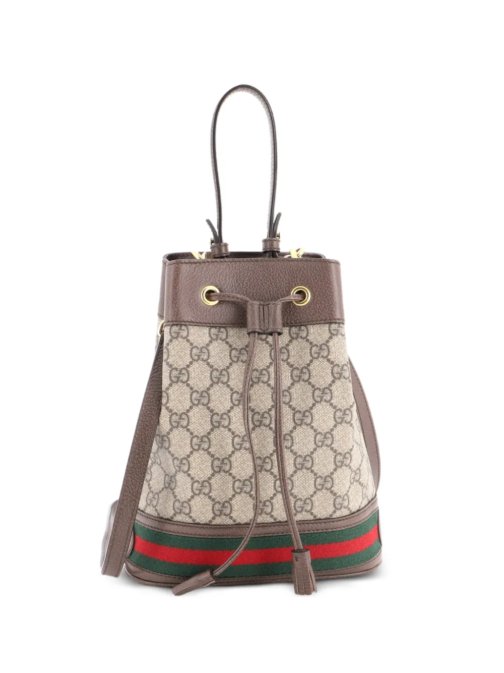 Gucci Pre-Owned Ophidia GG Coated Canvas Small bucket bag - Marrone