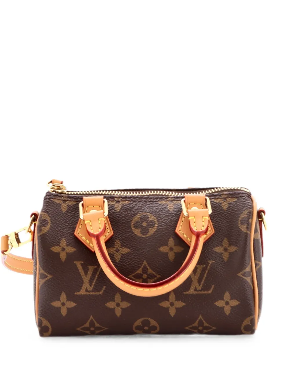 Louis Vuitton Pre-Owned Speedy Bandouliere NM Bag Monogram Canvas Nano crossbody bag - Marrone