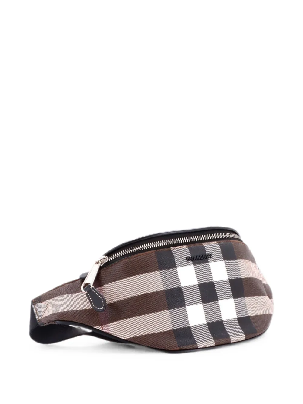Burberry Pre-Owned Cason Bum Bag Check E-Canvas Medium belt bag - Braun
