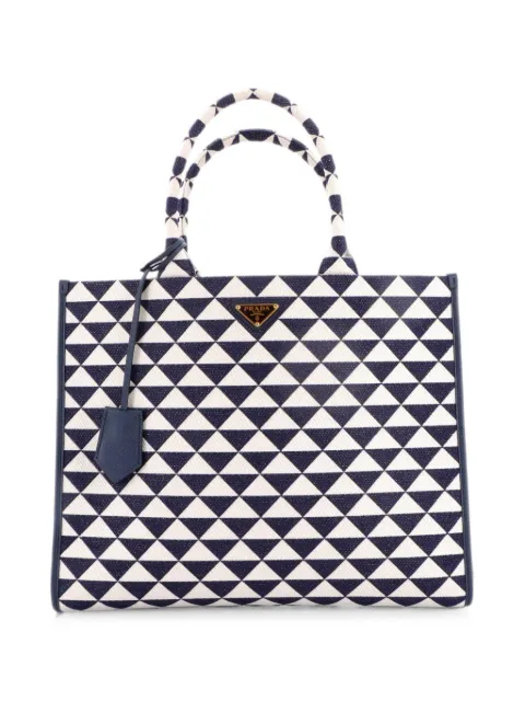 Prada Pre-Owned Symbole Shopper Jacquard Large tote bag