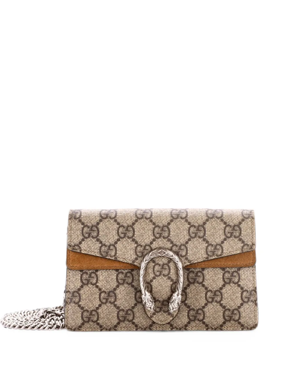 Gucci Pre-Owned Dionysus Bag GG Coated Canvas Super Mini crossbody bag - Marrone